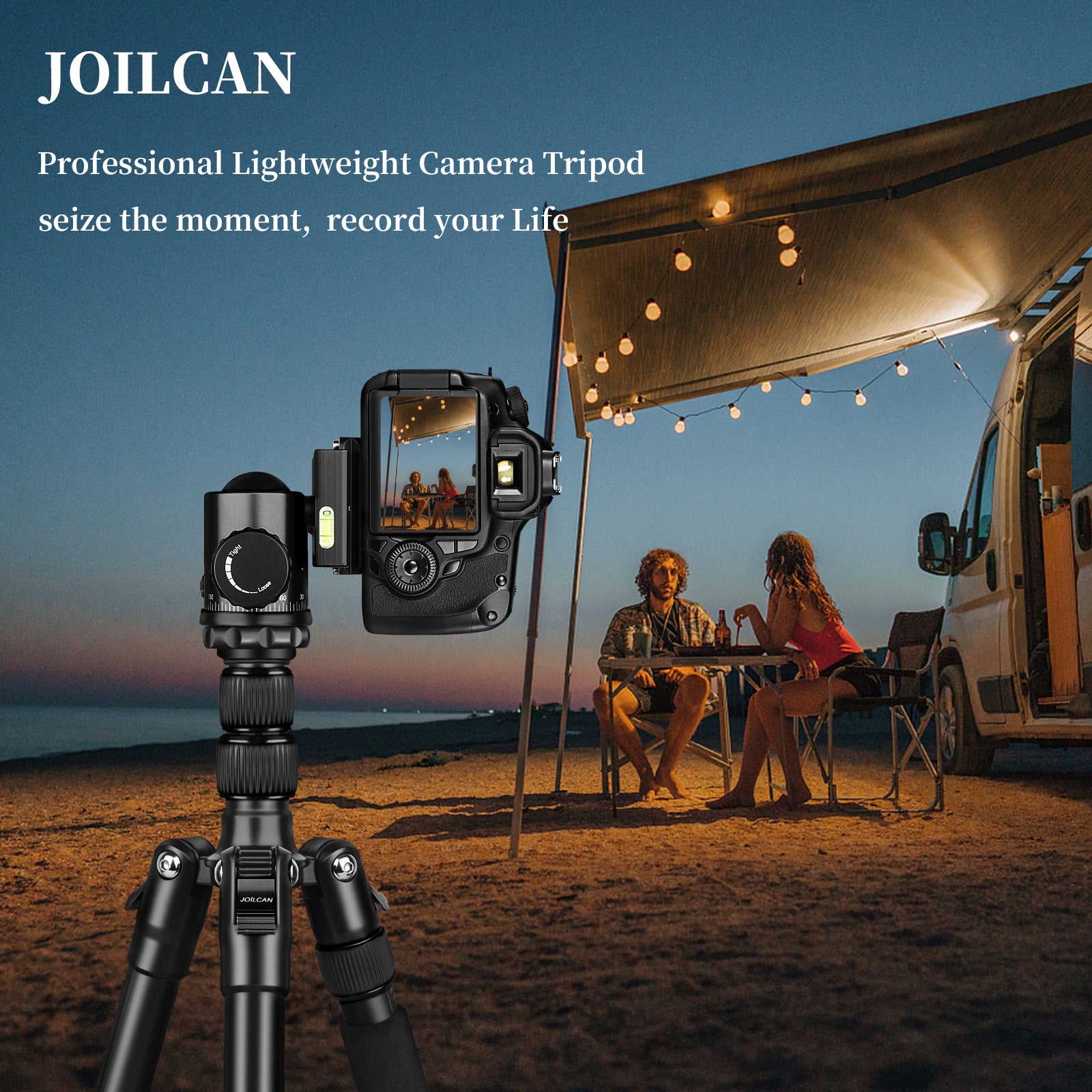 Joilcan tripod, aluminum camera tripod for DSLR, Compact travel selling tripod monopod